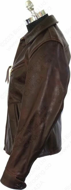 Aero Leather 1930's Slim Fit Half Belt -Bison Trading Shop aero 1930hb cxfqhh brown 42 12