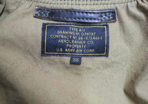 Aero Leather Air Corps US Army Type A-1 13 Aero Leather Air Corps US Army Type A-1 - Image 11