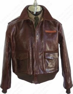 Aero Leather USAAF Type A-2 42-15142-P 26 Aero Leather USAAF Type A-2 42-15142-P -Bison Trading Shop aero a2 15142p badalassi 48 15