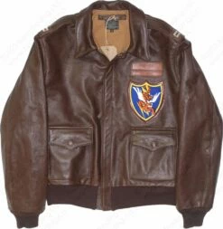 Aero Leather USAAF Type A-2 42-18775-P 26 Aero Leather USAAF Type A-2 42-18775-P -Bison Trading Shop aero a2 18775p 44 15