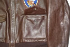 Aero Leather USAAF Type A-2 42-18775-P 33 Aero Leather USAAF Type A-2 42-18775-P -Bison Trading Shop aero a2 18775p 44 21