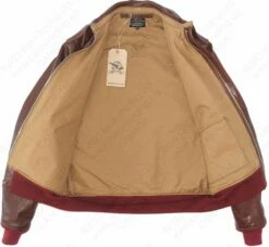 Aero Leather Type A-2 38-1711-P 35 Aero Leather Type A-2 38-1711-P -Bison Trading Shop aero a2 38 1711p russet 17
