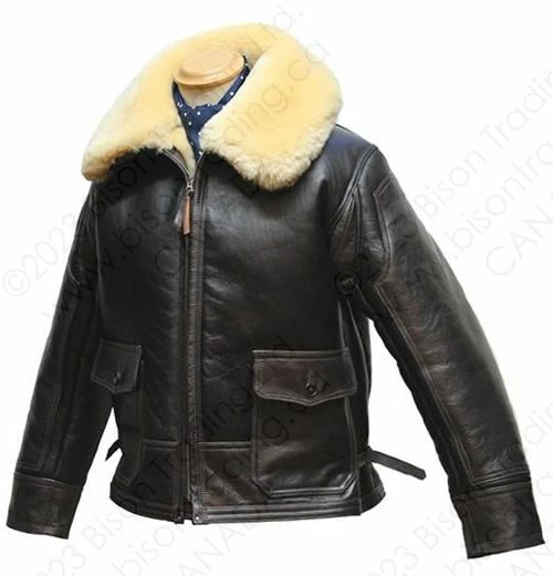 Aero Leather USAAF Type ANJ-4 Seal Brown Sheepskin Jacket 9 Aero Leather USAAF Type ANJ-4 Seal Brown Sheepskin Jacket - Image 7
