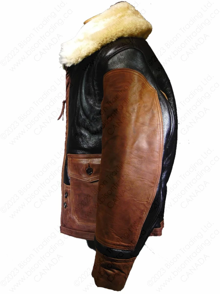 Aero Leather USAAF Type ANJ-4 Seal Brown Sheepskin Jacket 4 Aero Leather USAAF Type ANJ-4 Seal Brown Sheepskin Jacket - Image 2