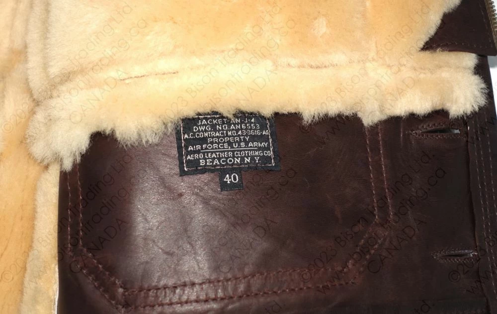 Aero Leather USAAF Type ANJ-4 Seal Brown Sheepskin Jacket 21 Aero Leather USAAF Type ANJ-4 Seal Brown Sheepskin Jacket - Image 19