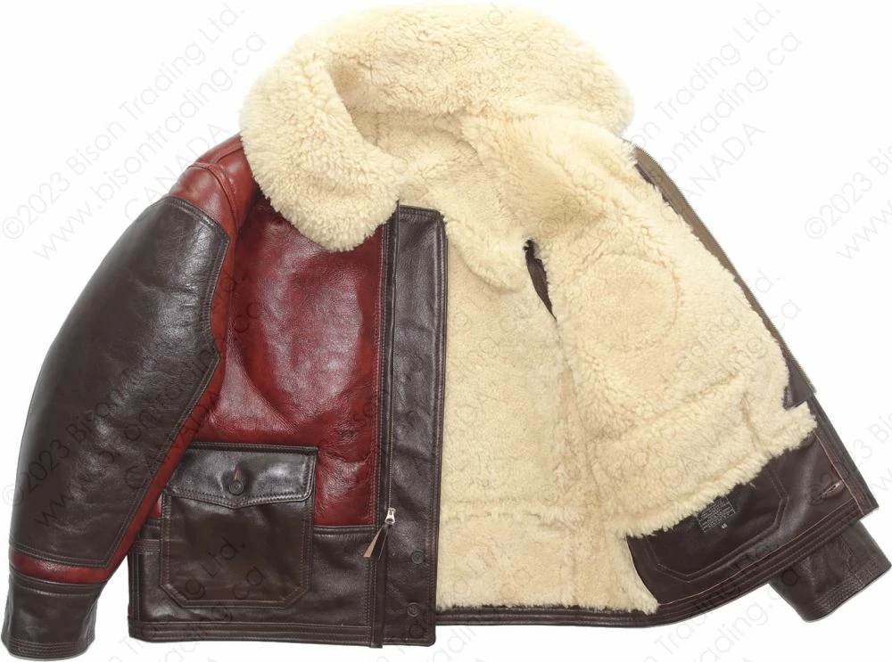 Aero Leather USAAF Type ANJ-4 Redskin Sheepskin Jacket 15 Aero Leather USAAF Type ANJ-4 Redskin Sheepskin Jacket - Image 13