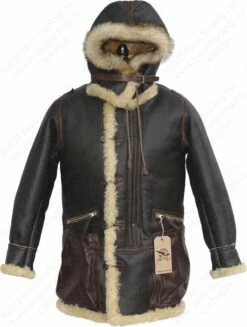 Aero Leather USAAF Type B-7 Arctic Issue Parka Seal -Bison Trading Shop aero b7 sea 40 22 19
