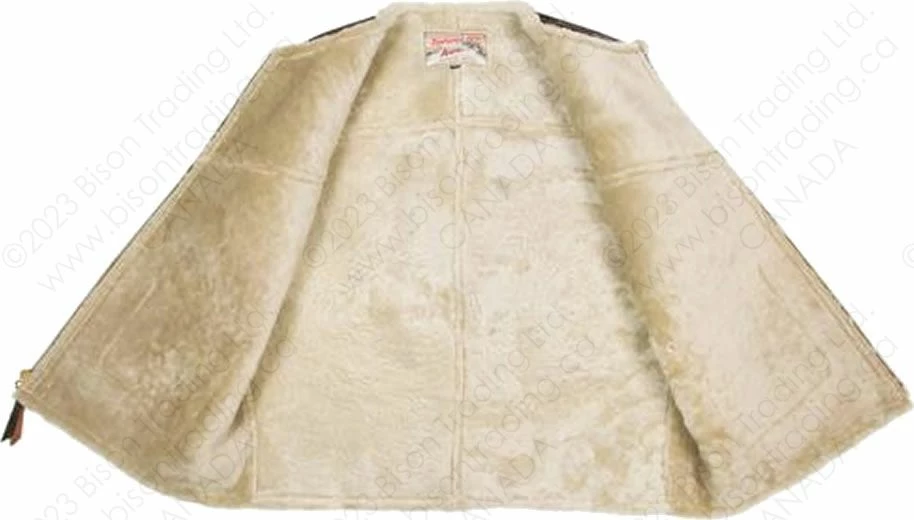 Aero Leather Black Shearling "Outlaw" Vest 5 Aero Leather Black Shearling "Outlaw" Vest - Image 3