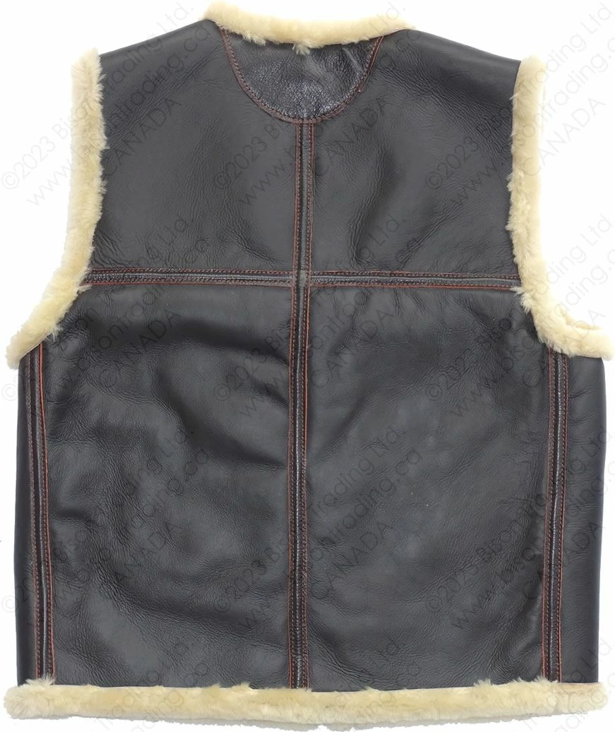 Aero Leather USAAF Type C-3 Winter Flight Vest Seal 10 Aero Leather USAAF Type C-3 Winter Flight Vest Seal - Image 8