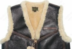 Aero Leather USAAF Type C-3 Winter Flight Vest Seal 35 Aero Leather USAAF Type C-3 Winter Flight Vest Seal -Bison Trading Shop aero c3 vest 15