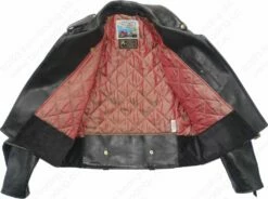 Aero Leather Type J-106 Motorcycle Jacket 32 Aero Leather Type J-106 Motorcycle Jacket -Bison Trading Shop aero j106 cxfqhh blk 40 23