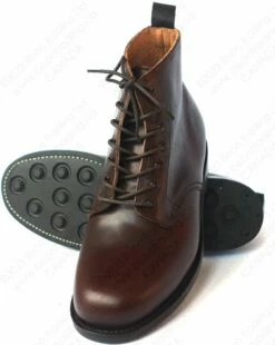 Aero Leather Jarrow Marcher Boots Danite Sole Brown - HORWEEN Leather 19 Aero Leather Jarrow Marcher Boots Danite Sole Brown - HORWEEN Leather -Bison Trading Shop aero jarrow marcher brown 18