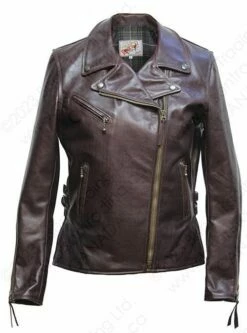 Aero Leather Ladies Motorcycle Jacket -Bison Trading Shop aero ladiesbike 04