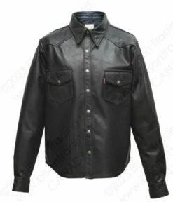 Aero Leather Traditional Western Leather Shirt 24 Aero Leather Traditional Western Leather Shirt -Bison Trading Shop aero leathershirt 01
