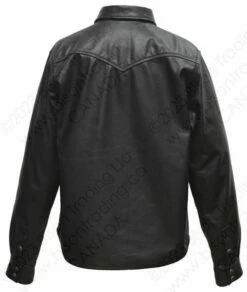 Aero Leather Traditional Western Leather Shirt 25 Aero Leather Traditional Western Leather Shirt -Bison Trading Shop aero leathershirt 02