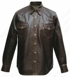 Aero Leather Traditional Western Leather Shirt
