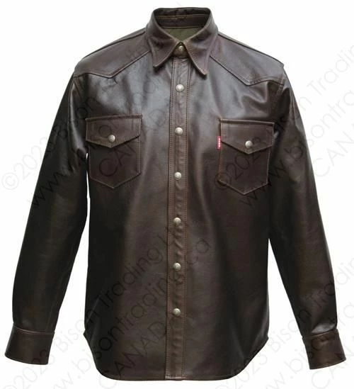 Aero Leather Traditional Western Leather Shirt 3 Aero Leather Traditional Western Leather Shirt