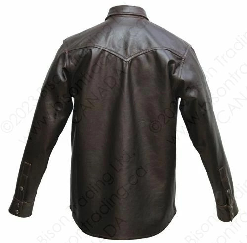 Aero Leather Traditional Western Leather Shirt 4 Aero Leather Traditional Western Leather Shirt - Image 2