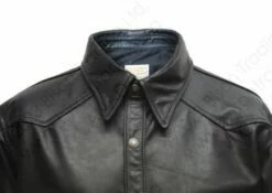 Aero Leather Traditional Western Leather Shirt 26 Aero Leather Traditional Western Leather Shirt -Bison Trading Shop aero leathershirt 05