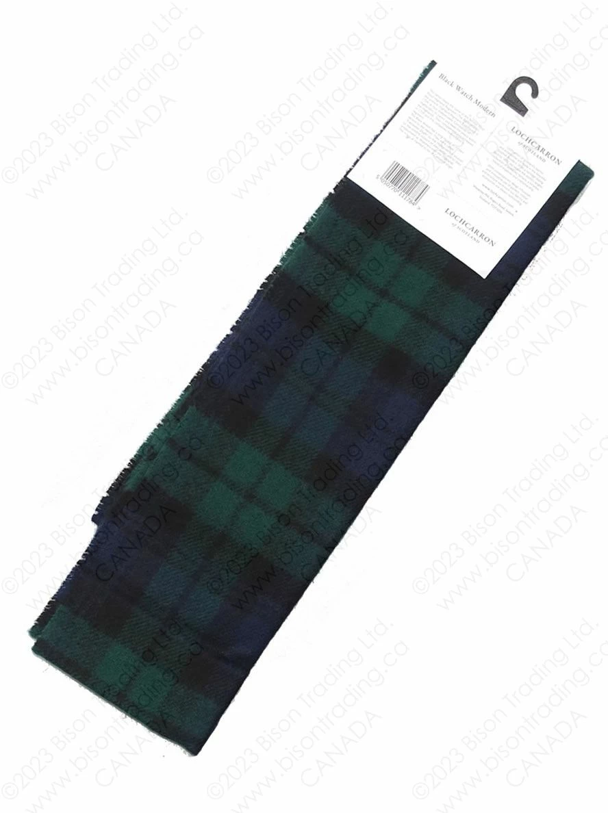 Aero / Lochcarron Tartan 100% Pure Wool Scarf: Black Watch Modern 4 Aero / Lochcarron Tartan 100% Pure Wool Scarf: Black Watch Modern - Image 2