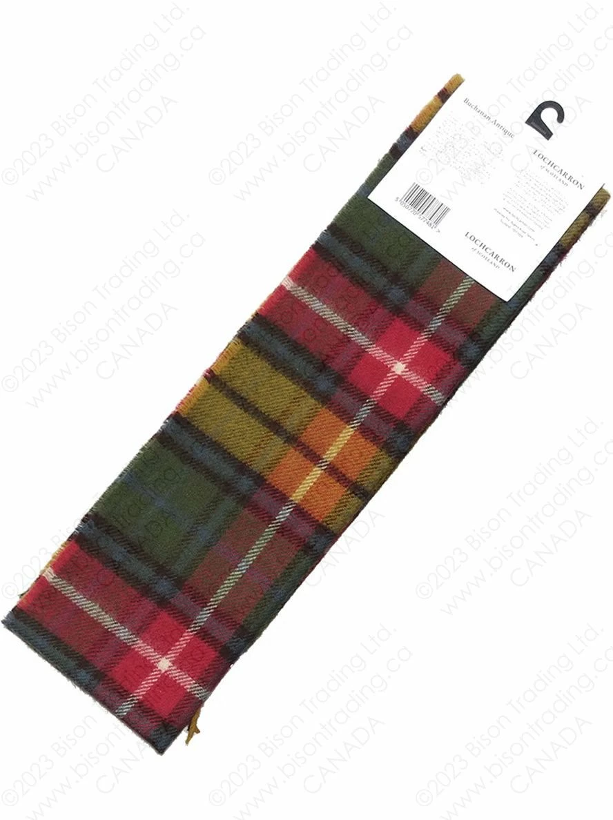 Aero / Lochcarron Tartan 100% Pure Wool Scarf: Buchanan Antique 4 Aero / Lochcarron Tartan 100% Pure Wool Scarf: Buchanan Antique - Image 2
