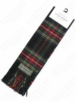 Aero / Lochcarron Tartan 100% Pure Wool Scarf: Stewart Black Modern