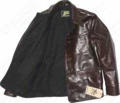 Aero Leather Premier Range 1920s Work Coat 39 Aero Leather Premier Range 1920s Work Coat -Bison Trading Shop aero pr1920workcoat horween brown 38 17