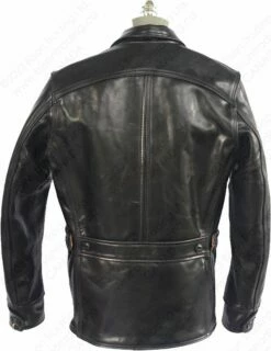 Aero Leather Premier Range 1920s Work Coat 24 Aero Leather Premier Range 1920s Work Coat -Bison Trading Shop aero pr1920workcoat steerhide black 40 12