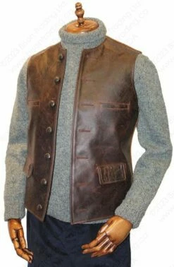 Aero Leather Shackleton Waistcoat