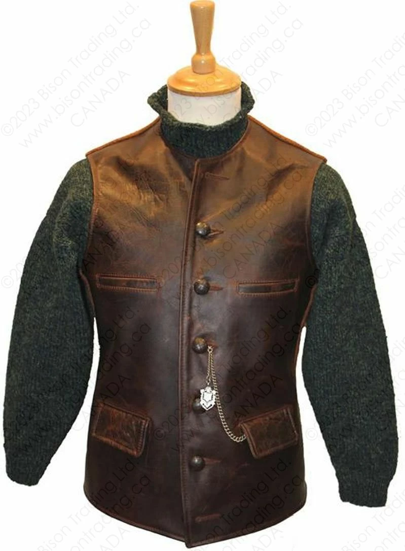 Aero Leather Shackleton Waistcoat 5 Aero Leather Shackleton Waistcoat - Image 3