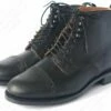 Aero Leather 1920s Style Black "Town" Boots Danite Sole - HORWEEN Leather