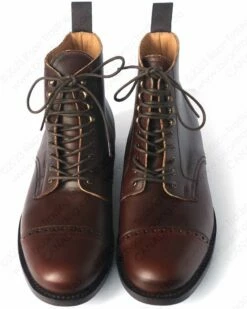 Aero Leather 1920s Style Brown "Town" Boots Danite Sole - HORWEEN Leather 12 Aero Leather 1920s Style Brown "Town" Boots Danite Sole - HORWEEN Leather -Bison Trading Shop aero town danite brown 14