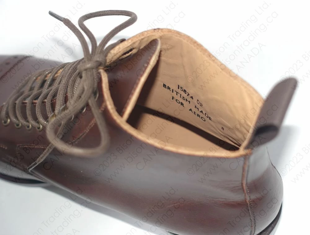 Aero Leather 1920s Style Brown "Town" Boots Danite Sole - HORWEEN Leather 8 Aero Leather 1920s Style Brown "Town" Boots Danite Sole - HORWEEN Leather - Image 6