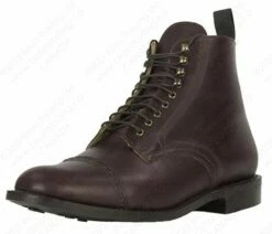 Aero Leather 1920s Style Cordovan "Town" Boots Danite Sole - HORWEEN Leather