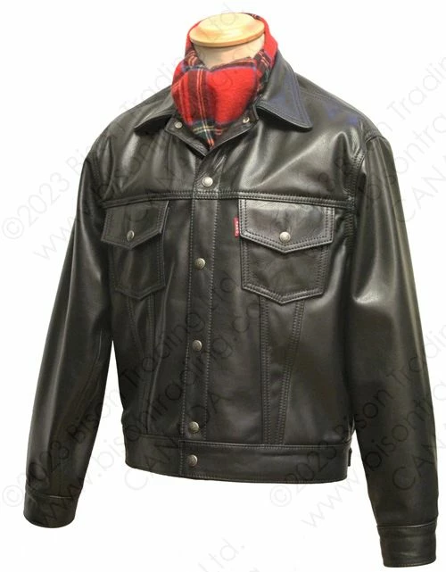 Aero Leather 1960s Type 3 Leather Jean Jacket 13 Aero Leather 1960s Type 3 Leather Jean Jacket - Image 11
