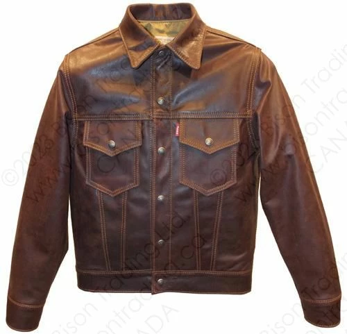Aero Leather 1960s Type 3 Leather Jean Jacket 14 Aero Leather 1960s Type 3 Leather Jean Jacket - Image 12