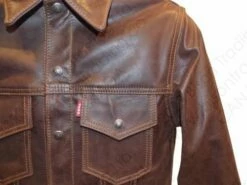 Aero Leather 1960s Type 3 Leather Jean Jacket 39 Aero Leather 1960s Type 3 Leather Jean Jacket -Bison Trading Shop aero type3 11