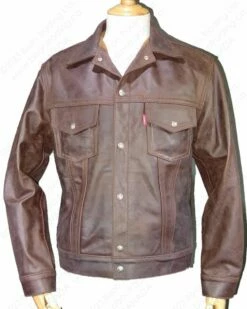 Aero Leather 1960s Type 3 Leather Jean Jacket