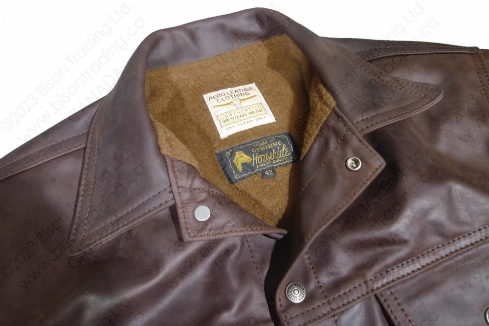 Aero Leather 1960s Type 3 Leather Jean Jacket 11 Aero Leather 1960s Type 3 Leather Jean Jacket - Image 9