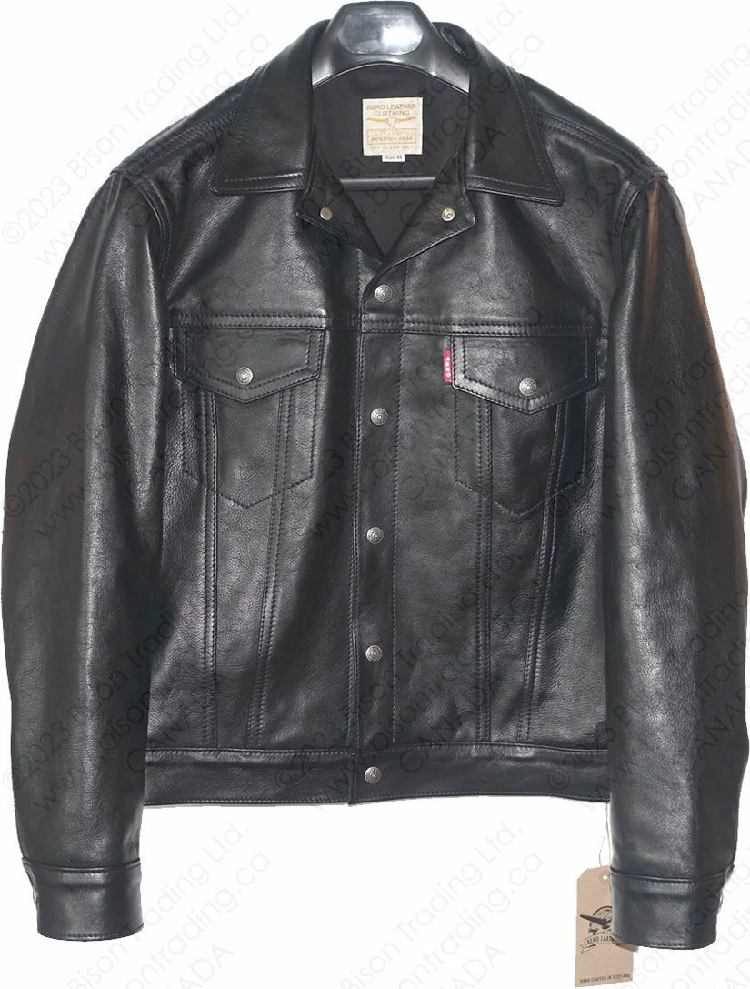 Aero Leather Jean Jacket 557XX Type III Vicenza Horsehide : Troy Mills Blanket Lining 12 Aero Leather Jean Jacket 557XX Type III Vicenza Horsehide : Troy Mills Blanket Lining - Image 10