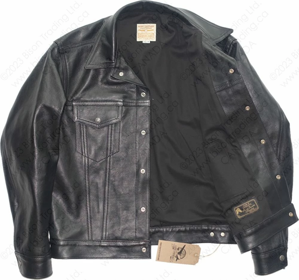Aero Leather Jean Jacket 557XX Type III Vicenza Horsehide : Troy Mills Blanket Lining 16 Aero Leather Jean Jacket 557XX Type III Vicenza Horsehide : Troy Mills Blanket Lining - Image 14