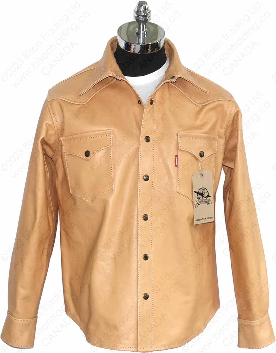 Aero Leather Traditional Western Leather Shirt 15 Aero Leather Traditional Western Leather Shirt - Image 13