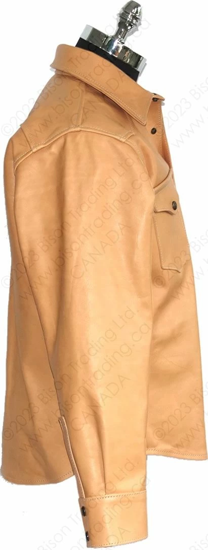 Aero Leather Traditional Western Leather Shirt 18 Aero Leather Traditional Western Leather Shirt - Image 16