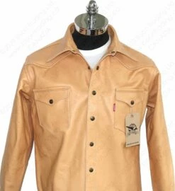 Aero Leather Traditional Western Leather Shirt 40 Aero Leather Traditional Western Leather Shirt -Bison Trading Shop aero western shirt 16 1