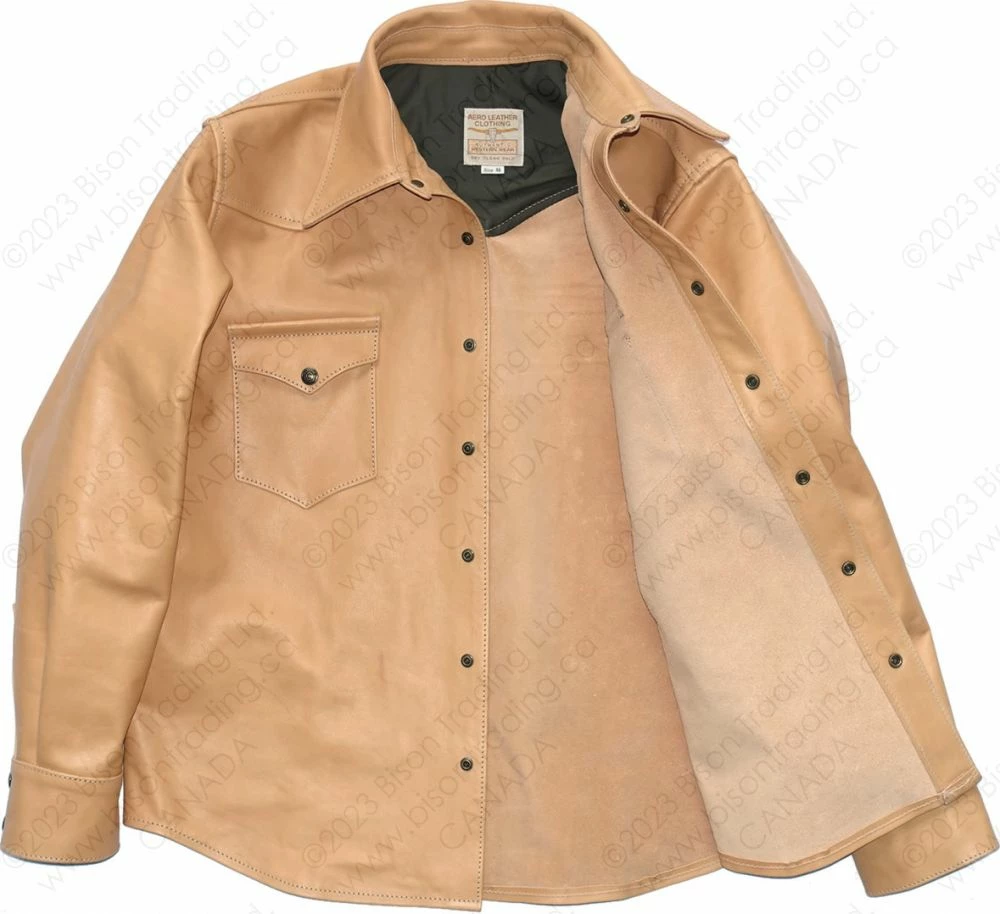 Aero Leather Traditional Western Leather Shirt 22 Aero Leather Traditional Western Leather Shirt - Image 20