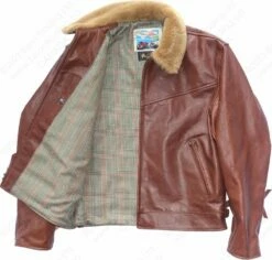 Aero Leather Zip Sleeve Highwayman 29 Aero Leather Zip Sleeve Highwayman -Bison Trading Shop aero ziphighwayman vicenza russet 46 18