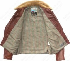 Aero Leather Zip Sleeve Highwayman 30 Aero Leather Zip Sleeve Highwayman -Bison Trading Shop aero ziphighwayman vicenza russet 46 19