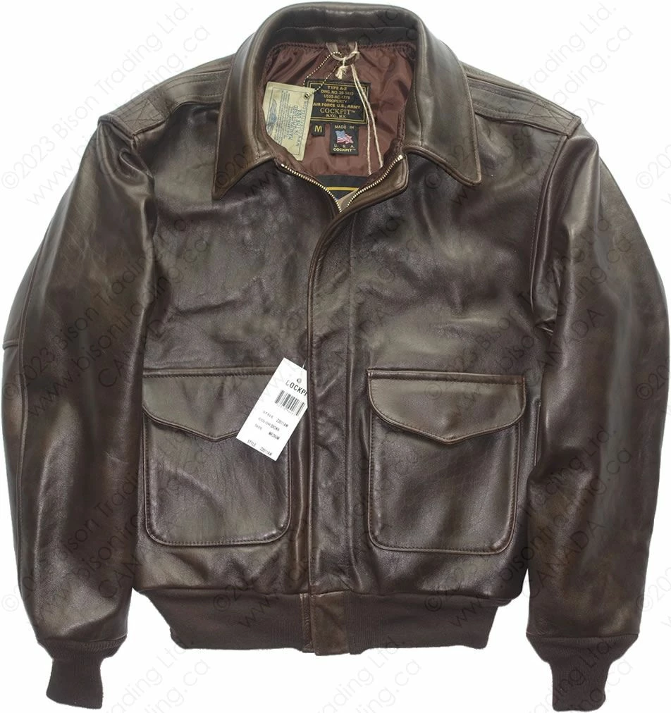 Cockpit USA "100 Mission" A-2 Pilot’s Jacket Z2011A 8 Cockpit USA "100 Mission" A-2 Pilot’s Jacket Z2011A - Image 6