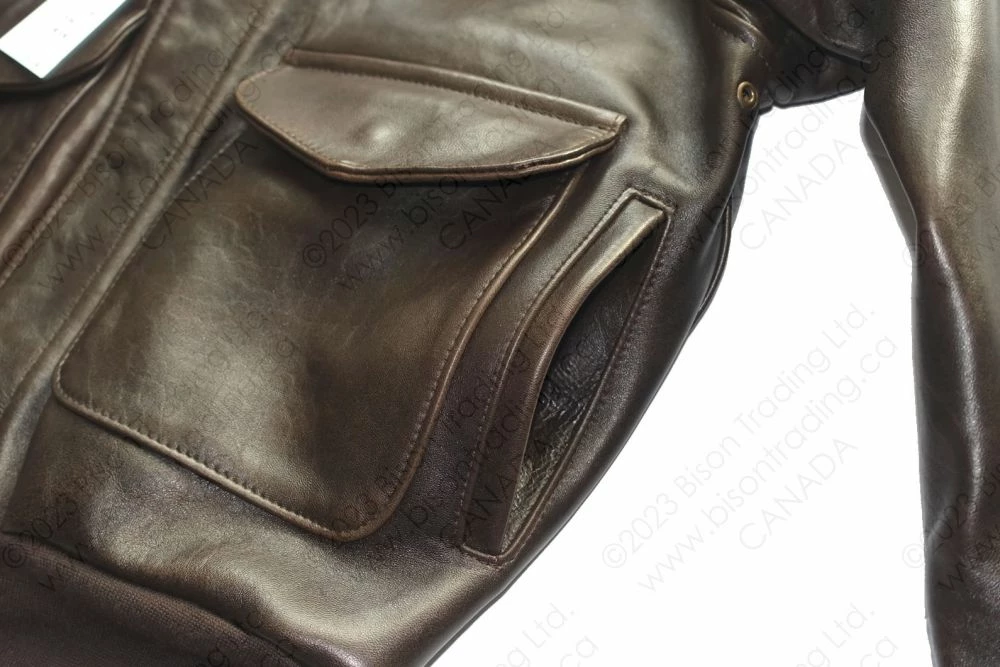 Cockpit USA "100 Mission" A-2 Pilot’s Jacket Z2011A 17 Cockpit USA "100 Mission" A-2 Pilot’s Jacket Z2011A - Image 15