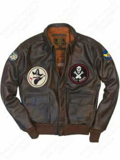 Cockpit USA 40th Anniversary Bottoms Up A-2 Pinup Jacket Z21T008 20 Cockpit USA 40th Anniversary Bottoms Up A-2 Pinup Jacket Z21T008 -Bison Trading Shop cockpit a2 40th bottoms 02